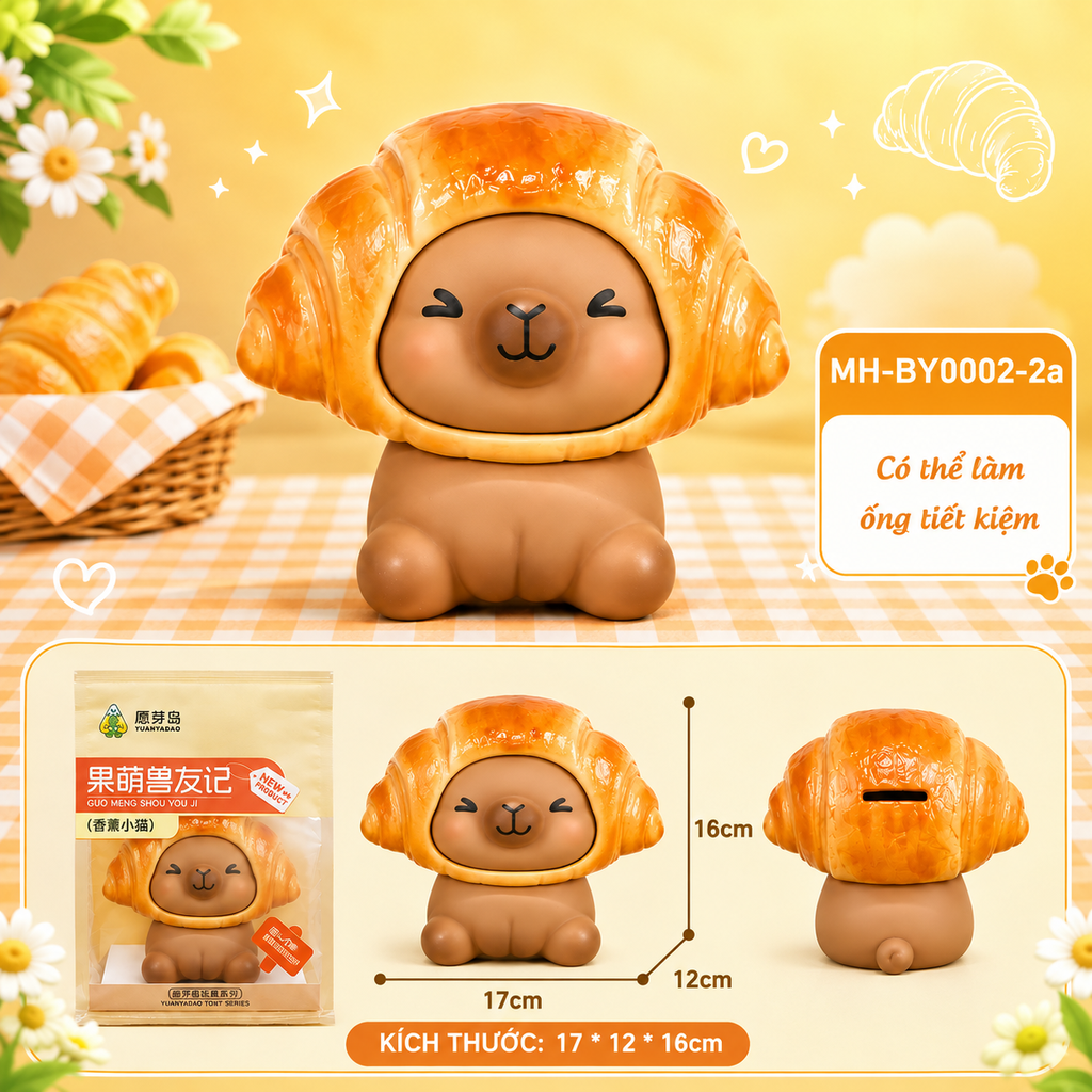 Mô Hình Các Con Vật Cosplay Bánh Ngọt Size Nhỡ KT 17*12*16cm  - SKU : MH-BY0002-2 - (VAT: MH003)