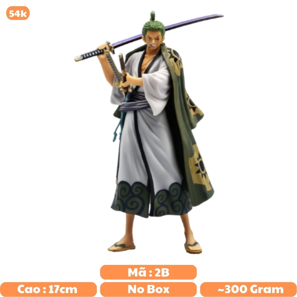 Mô hình đồ chơi - Zoro ở wano quốc Cao 17cm - One Piece - Bộ wano - No Box - N1-K37-T2-S2