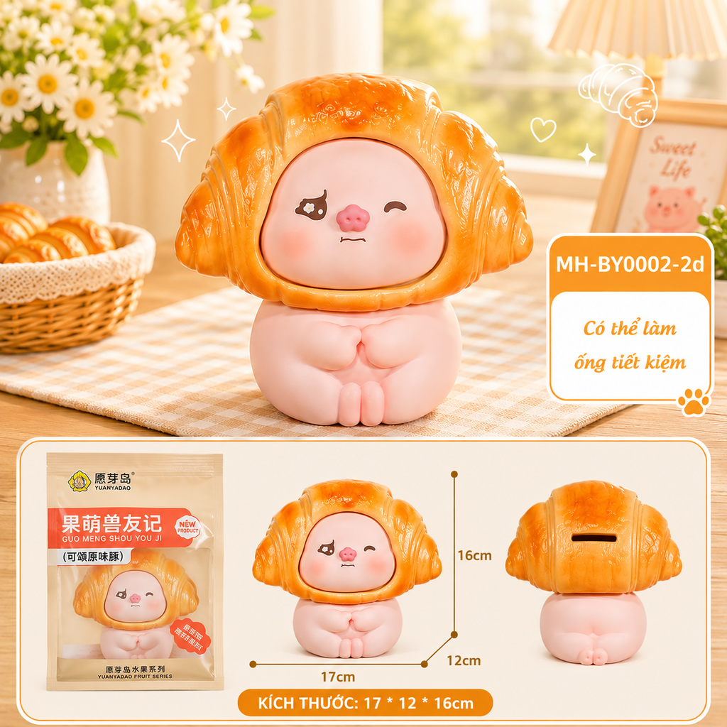 Mô Hình Các Con Vật Cosplay Bánh Ngọt Size Nhỡ KT 17*12*16cm  - SKU : MH-BY0002-2 - (VAT: MH003)