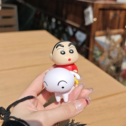 Mô Hình shin cưỡi chó - Cao 8.5cm - nặng : 50gram - SKU : sh850e - (VAT G873-79) -T4