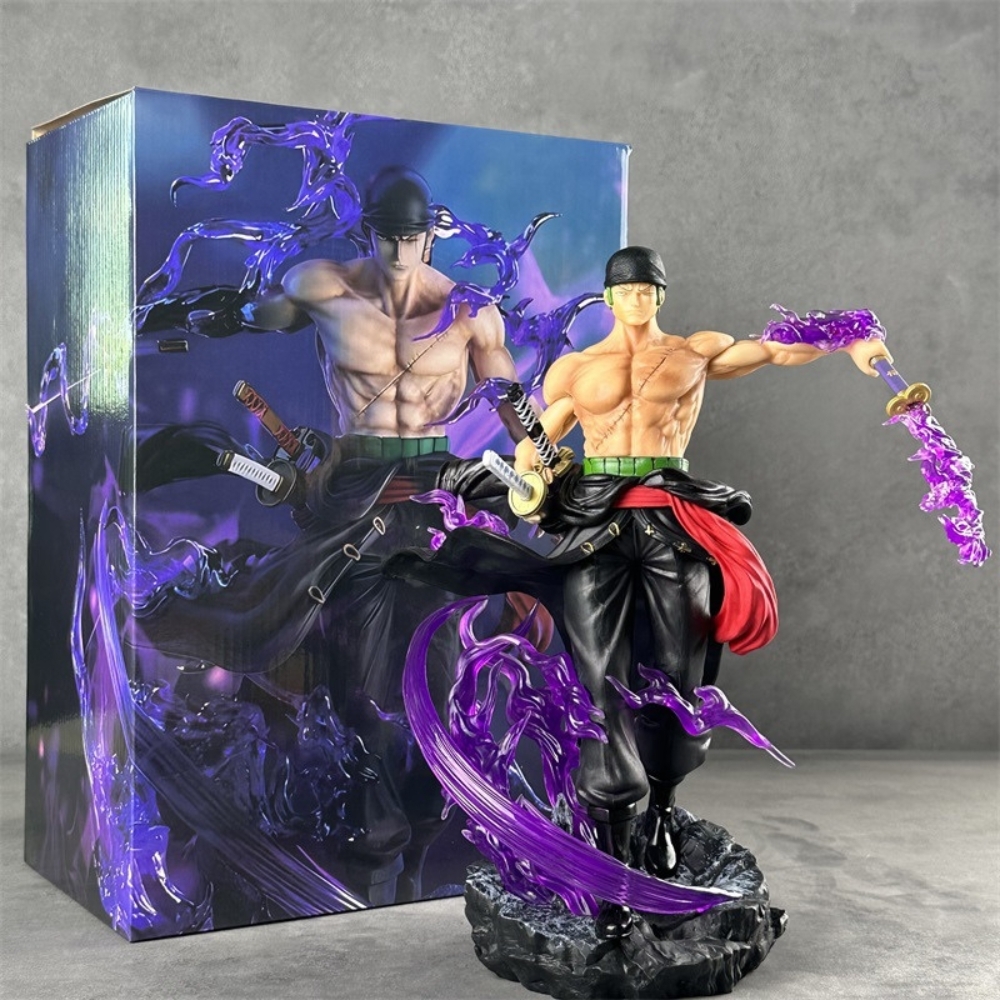 Mô Hình OnePiece Zoro enma - Cao 31.5cm - nặng 1350gram  - Phụ kiện : Kiếm + bán thân , Figure OnePiece -  có hộp màu K12-T4-S4