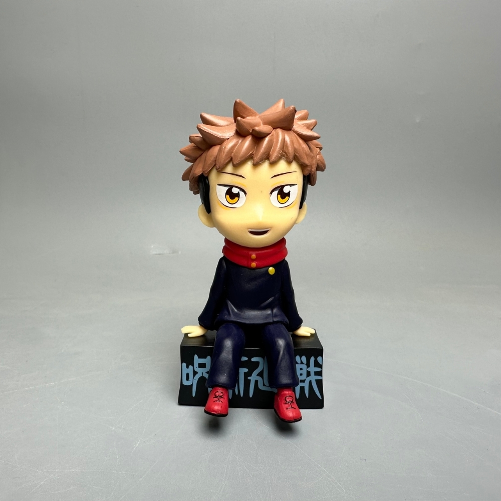 Mô Hình Itadori Yuji dáng ngồi - Cao 11cm - nặng 100gram - Box màu : bọc túi OPP - Figure anime Jujutsu Kaisen