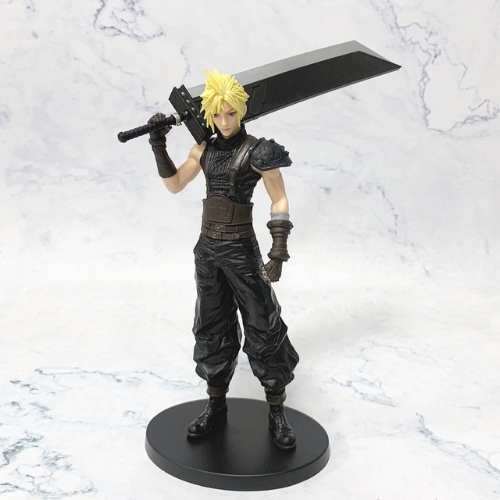Mô hình Cloud Strife dáng đứng chiến đấu . Cao 22cm , nặng 260gram - box màu - K61-T3-S4
