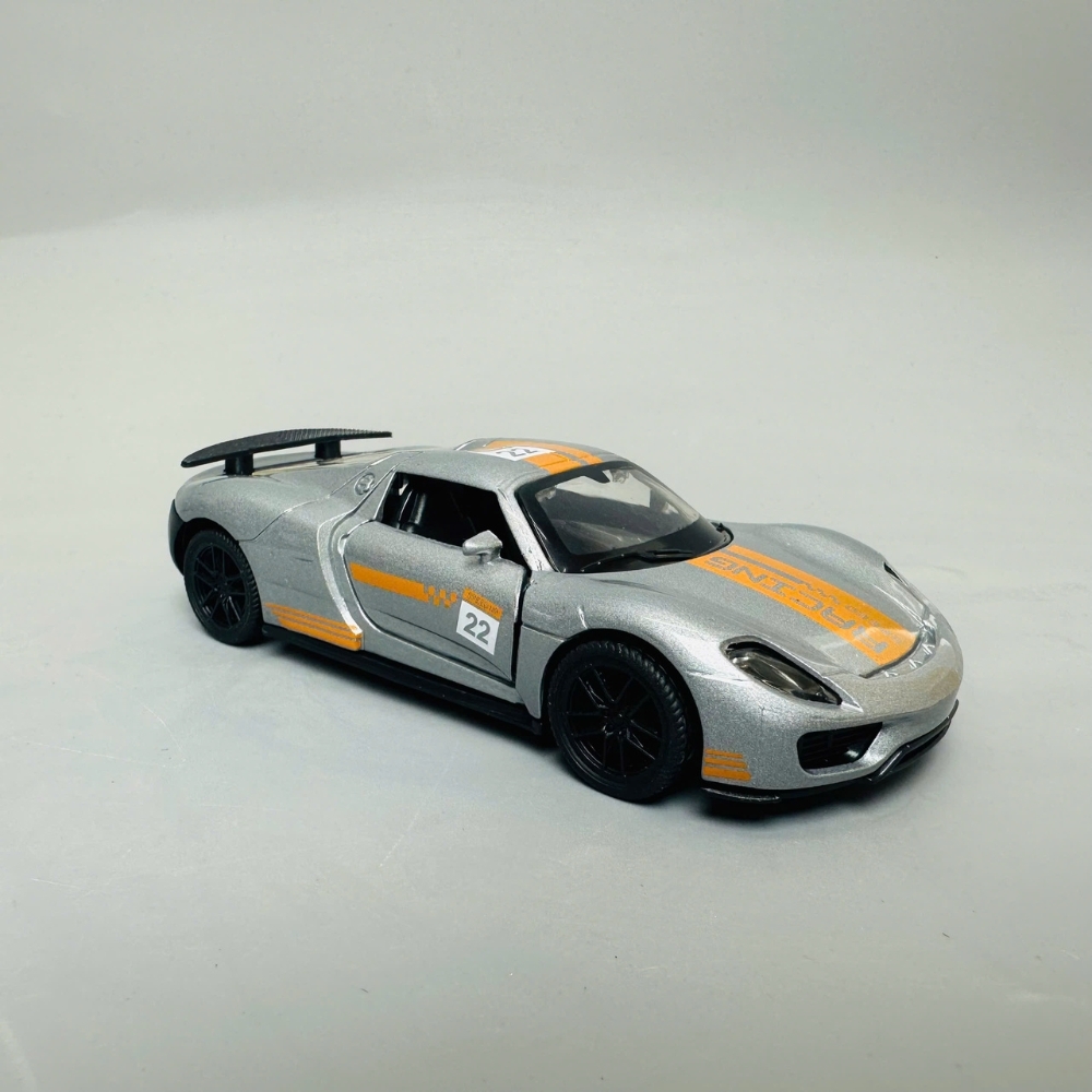 Mô Hình xe Ferrari xám vạch cam 1:36 Hợp kim có thể mở cửa - bánh sau chạy cót - Dài 12cm - rộng 5cm - cao 4cm nặng : 200gram - FULL BOX : box màu SKU : oto308 - N3-K9-T2-S1