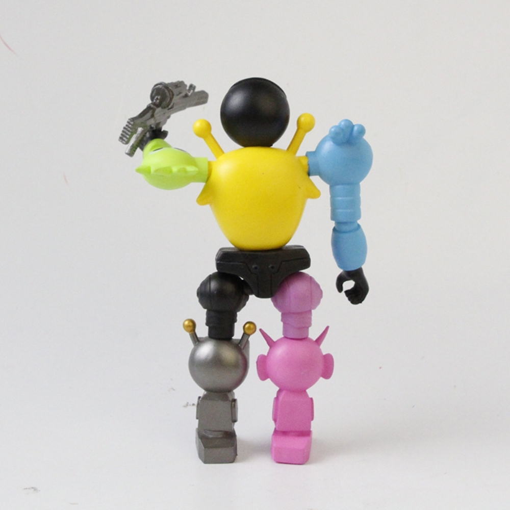 Mô Hình Robot Đầu Xám Lắp Ghép Ngộ Nghĩnh - Cao : 18cm Nặng 182gr - No Box - K32-T2-S11