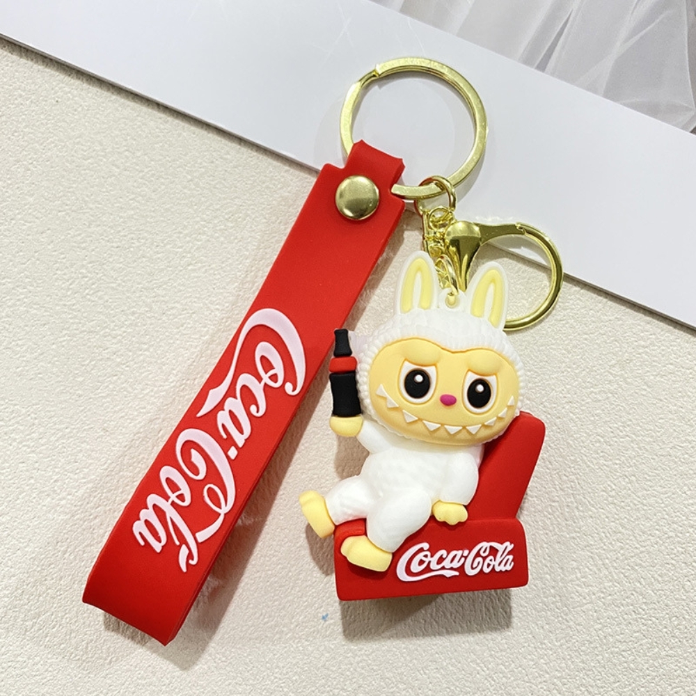 Móc Khóa labubu ngồi ghế cocacola - Dây móc dài : 10cm - Mô Hình Cao : 6cm - Nặng : 50gram - No Box : bọc túi OP  K76-T6-S2