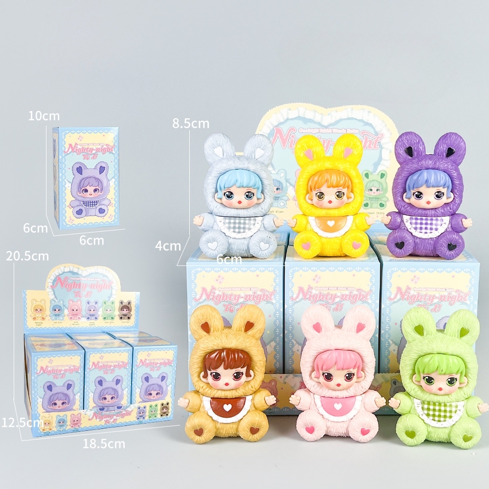 Mô Hình bộ 6 baby three - Cao : 8.5cm - Nặng : 500gr - Hộp Màu - K32-T1-S11