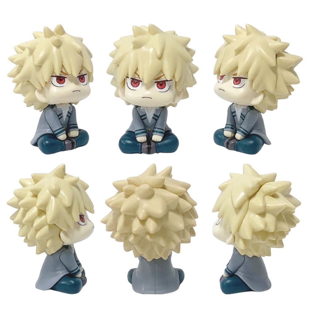 Mô Hình Học Viện Anh Hùng Bakugou Chibi - Cao 10cm - nặng 150gram - My Hero Academia - có hộp màu - K62-T2-S2