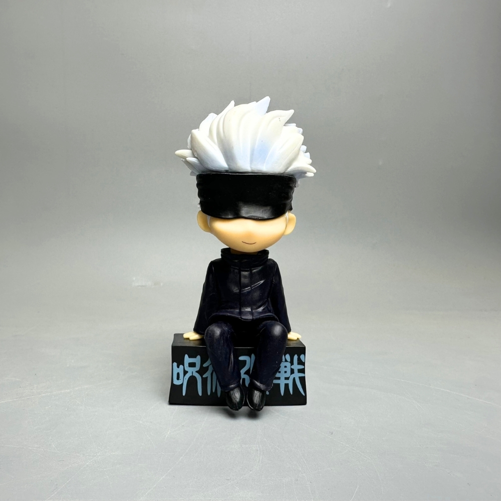 Mô Hình Gojo Satoru bịt mắt dáng ngồi - Cao 11cm - nặng 100Gram - Box màu  : bọc túi OPP - Figure anime Jujutsu Kaisen - N1-K40-T2-S3