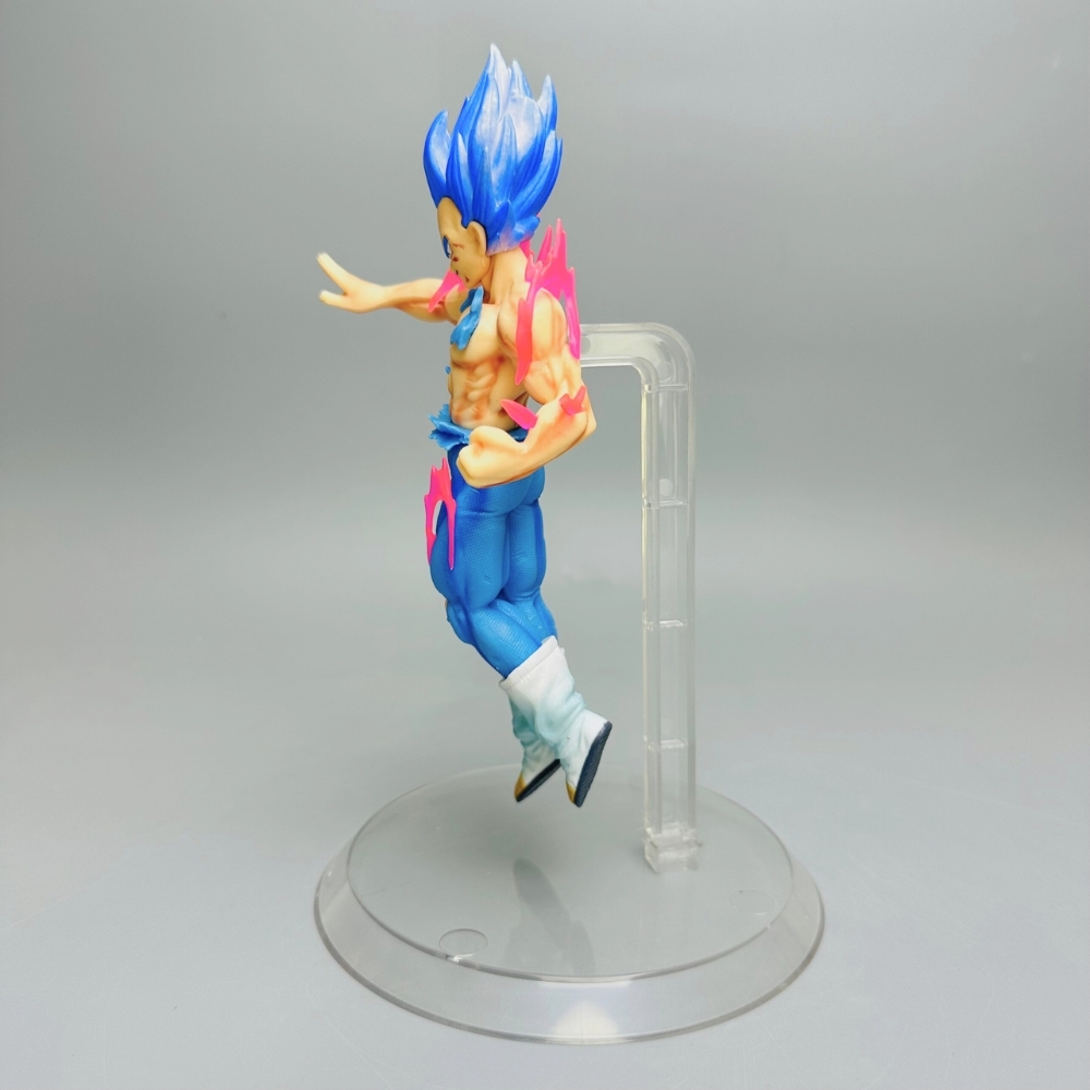 Mô Hình Dragon Ball Vegeta tóc xanh cởi trần chỉ tay Cao 20cm Nặng 200gram - Figure DragonBall - Có Hộp Màu