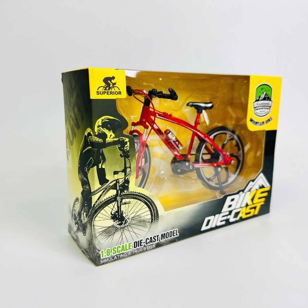 Mô Hình xe đạp đỏ địa hình 1:8 Hợp kim - Dài 19.5cm - rộng 6cm - cao 11.5cm - nặng ~ 500gram - FULL BOX : box màu SKU : oto318 -