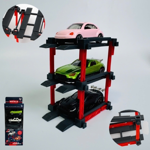 Mô Hình 1 vỉ 3 Xe oto kèm khay đựng , Tỉ Lệ 1:64 - Cao 23cm - Ngang 10cm - Rộng 4cm - nặng : 500gram - FULL BOX : box màu SKU : oto519 - 64000-3 - T4