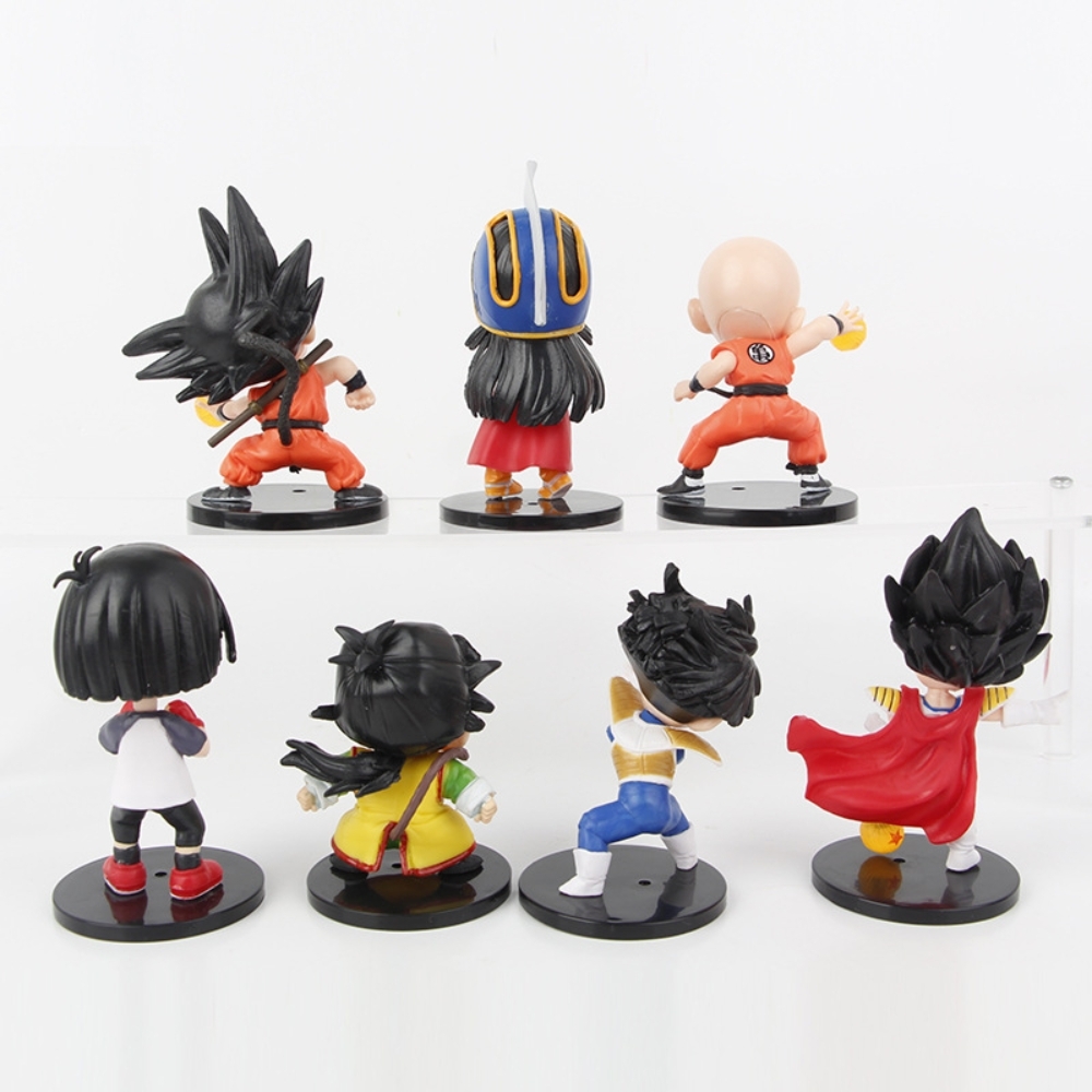 Mô hình dragonball Bộ 7 nhân vật - Cao 7-11cm - nặng 450gram - Figure dragonball  - Hộp Màu - K12-T1-S5