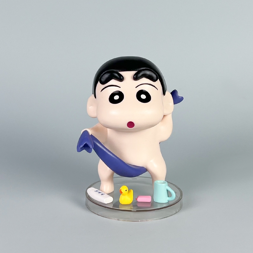 Mô Hình Shin bút chì đi tắm - Cao 13cm - nặng 300gram - Figure Cậu Bé Bút Chì - Hộp Màu - K30-T1-S1