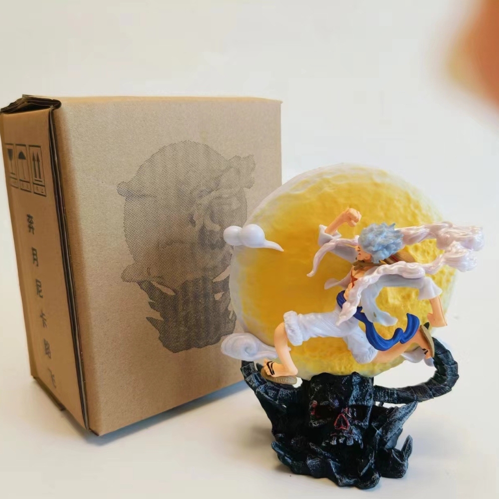 Mô Hình OnePiece Luffy Gear 5 ánh trăng bản nhỏ Bản A - Cao 13.5cm - nặng 125gram - Phụ kiện : có LED , Figure OnePiece - có hộp bìa - N1-K53-T1-S2