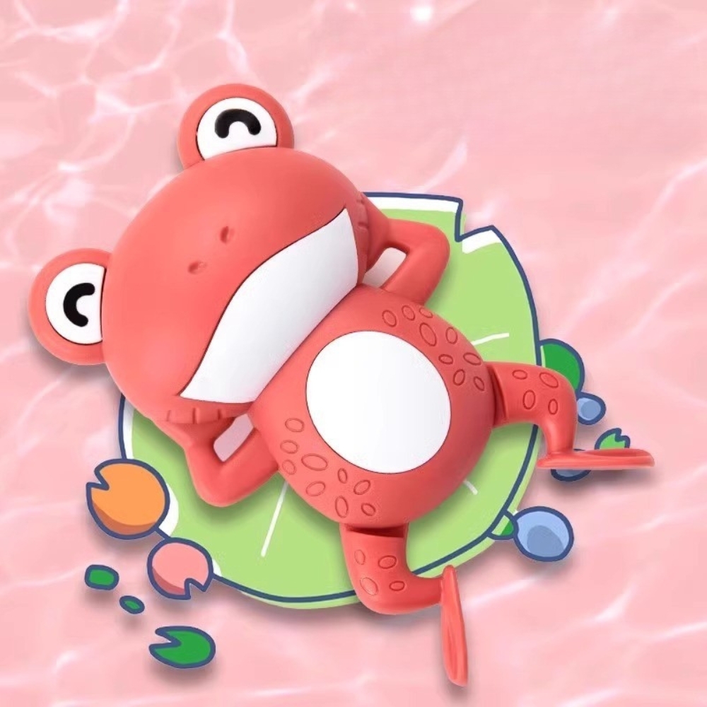 Màu Ngẫu Nhiên - Đồ Chơi Nhà Tắm Ếch Có 3 Màu - Dài 12cm - Rộng 7cm - Nặng : 200gram - No Box  - ( VAT : DOTTHH2 ) -K75-T2-S6