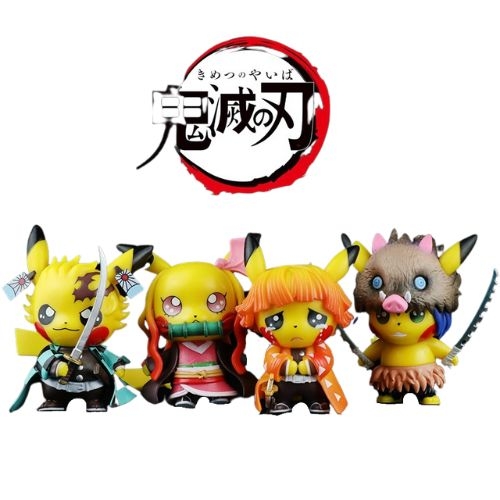 Bộ 4 pikachu cosplay - No Box - N3-K38-T1-S1
