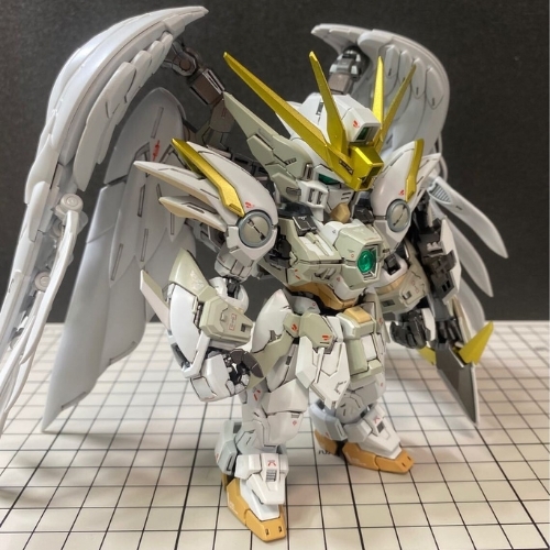 Hàng Cao Cấp - Mô hình Gundam XXXG-A Wing Snow White - Cao 15cm - Figure Gundam - Hộp Màu - gd172 K31-T4-S1