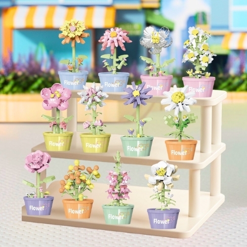 Combo 12 mẫu bộ lắp ghép chậu hoa. SKU: LG-W1504 ( VAT 001-C12-60 ) - K95-T3-S1-2-3-4