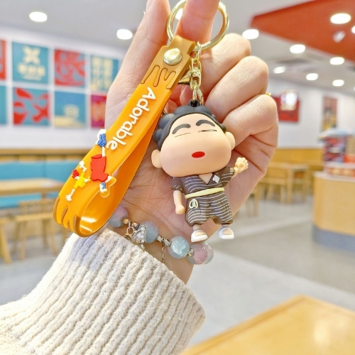 Móc Khóa Shin Tóc 5 chỏm . Dây móc dài : 10cm - Mô Hình Cao : 6cm - Nặng 50gram K76-T7-S5