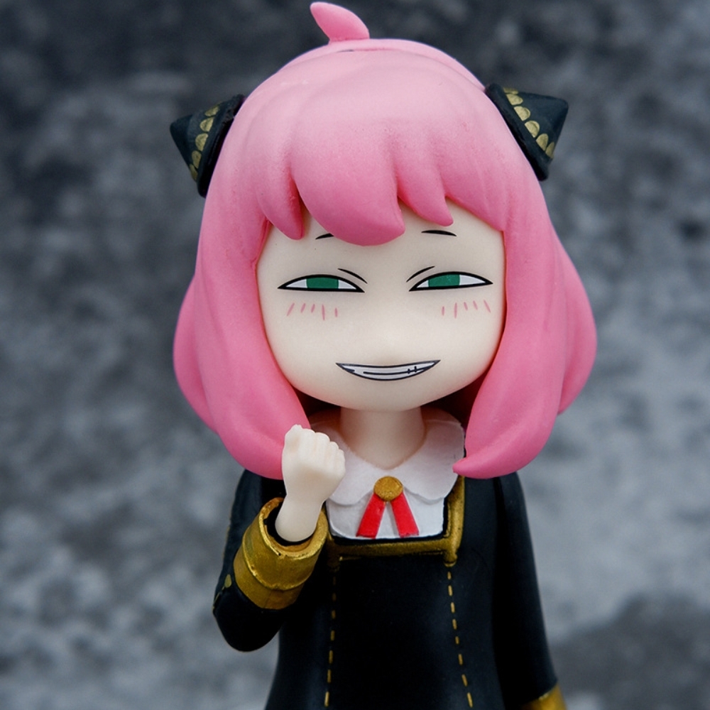 MÔ HÌNH ANYA FORGER - SPY X FAMILY - TANTEI-GOKKO Dáng Ngồi Mặt Đểu - Cao : 13.5cm - Nặng : 100gram - No Box - K19-T3-S4