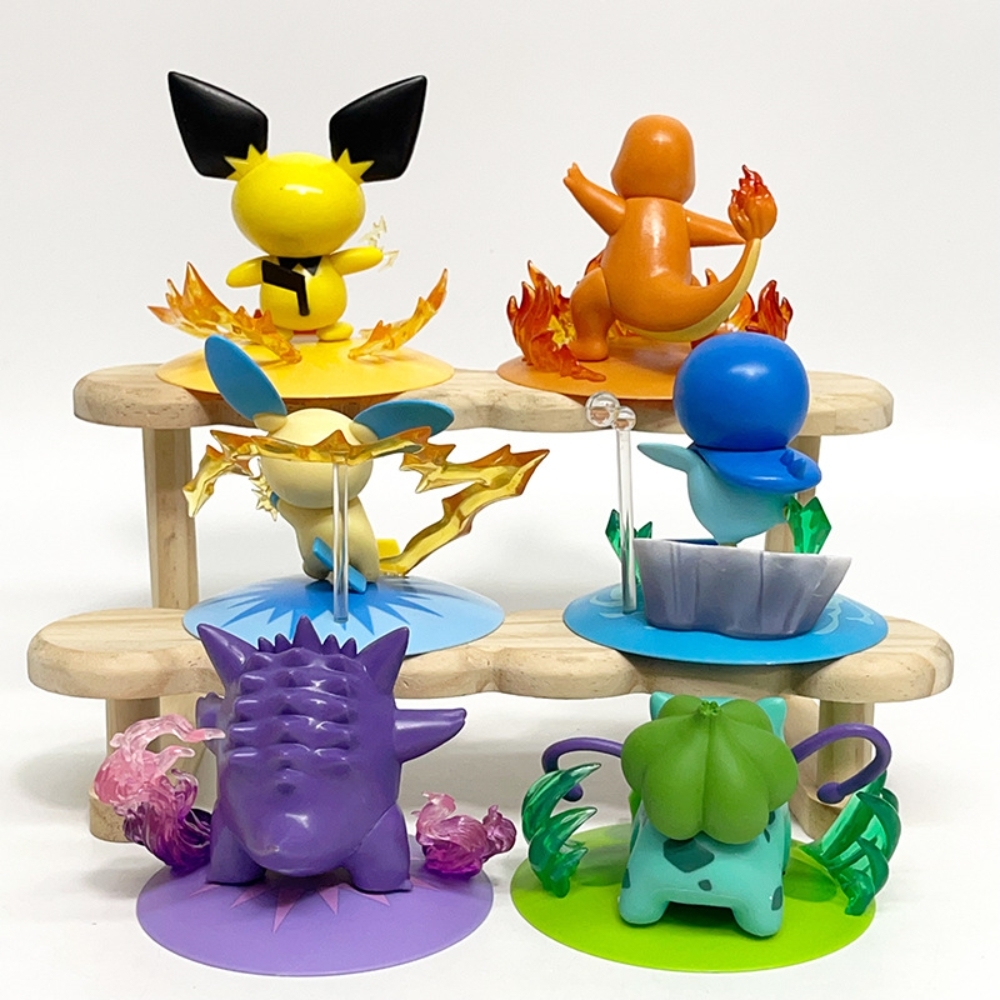 Mô Hình POKEMON Bộ 6 Pokemon có đế bản A - Cao 7-10cm - Nặng 700gram - Pokemon - Hộp Màu - K28-T1-S4