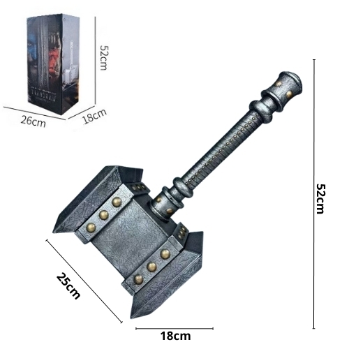 Hàng Cao Cấp - Búa Doomhammer Trong Warcraft  - Dài 52cm - Ngang 25cm - Rộng 18cm . Nặng 2kg1 - Figure Warcraft  - Hộp Màu - mm23