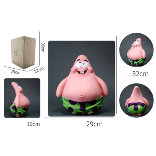 Mô hình Bọt Biển Patrick Star dáng đứng . Cao 32cm - rộng 29cm - nặng 1kg2 - Figure SpongeBob SquarePants - Có hộp - mm22 K9-T4-S10