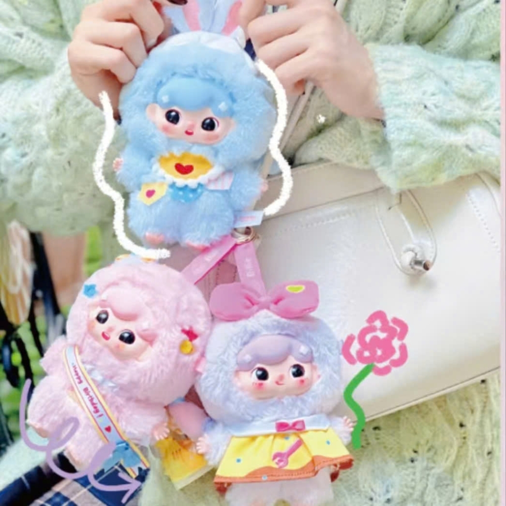 Hãng babythree Billie tiệc trà ngọt ngào blind box set 6 ngẫu nhiên - cao ~ 16cm - Nặng 500gram - Túi Mù - Hộp Màu