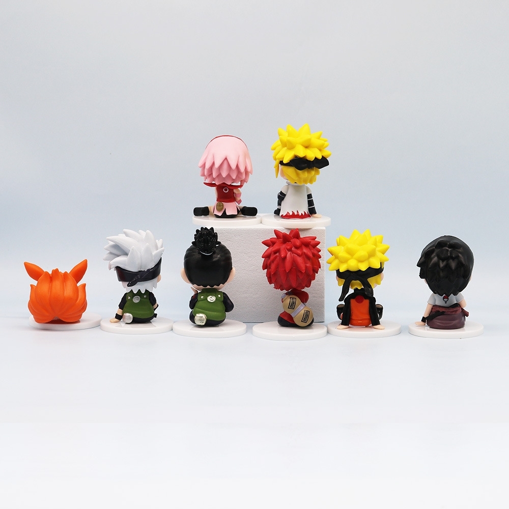Mô hình Naruto - combo 8 nhân vật Naruto Sakura Gaara Shikamaru Itachi Kakashi Lee Orochimaru Tsunade... - Figure Naruto - No Box - N3-K39-T1-S3