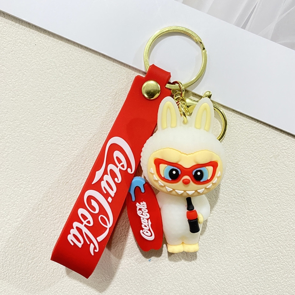 Móc Khóa labubu cầm ván - Dây móc dài : 10cm - Mô Hình Cao : 6cm - Nặng : 50gram - No Box : bọc túi OPP K76-T6-S4