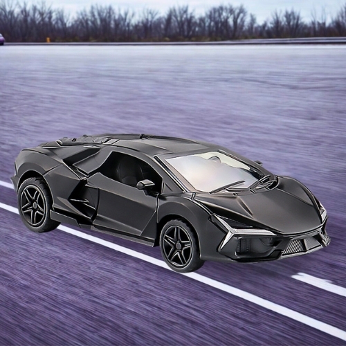 Mô Hình Xe Lamborghini Màu Đen tỉ lệ 1:43 Hợp kim có thể mở cửa - bánh sau chạy cót - Dài 10.5cm  - rộng 4.5cm - cao 2.6cm - FULL BOX : box màu SKU : oto552c - (VAT: 003-01-35) - K54-T2-S9