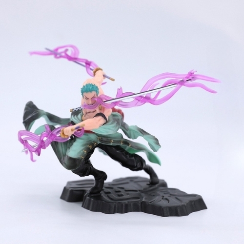 Mô hình đồ chơi - Zoro 3000 thế giới có 2 đầu 3 vòng hắc kiếm ( bản nhỏ ) - One Piece - No Box - SKU : 507C - VAT : MH001-01 )  K25-T1-S1