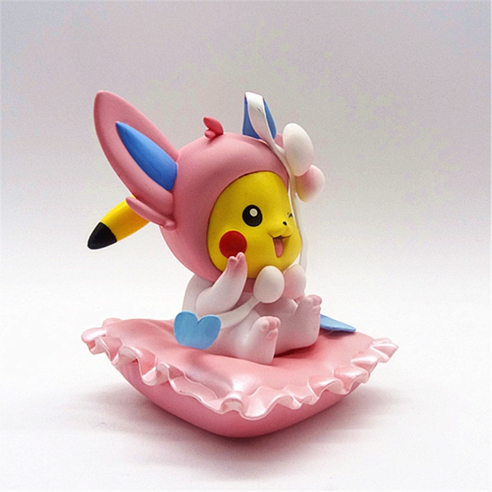 Mô Hình Pokemon pikachu cosplay bản cao cấp - Cao : 14cm - Nặng : 400gram - Figure pokemon - No Box n4-k1-bl2