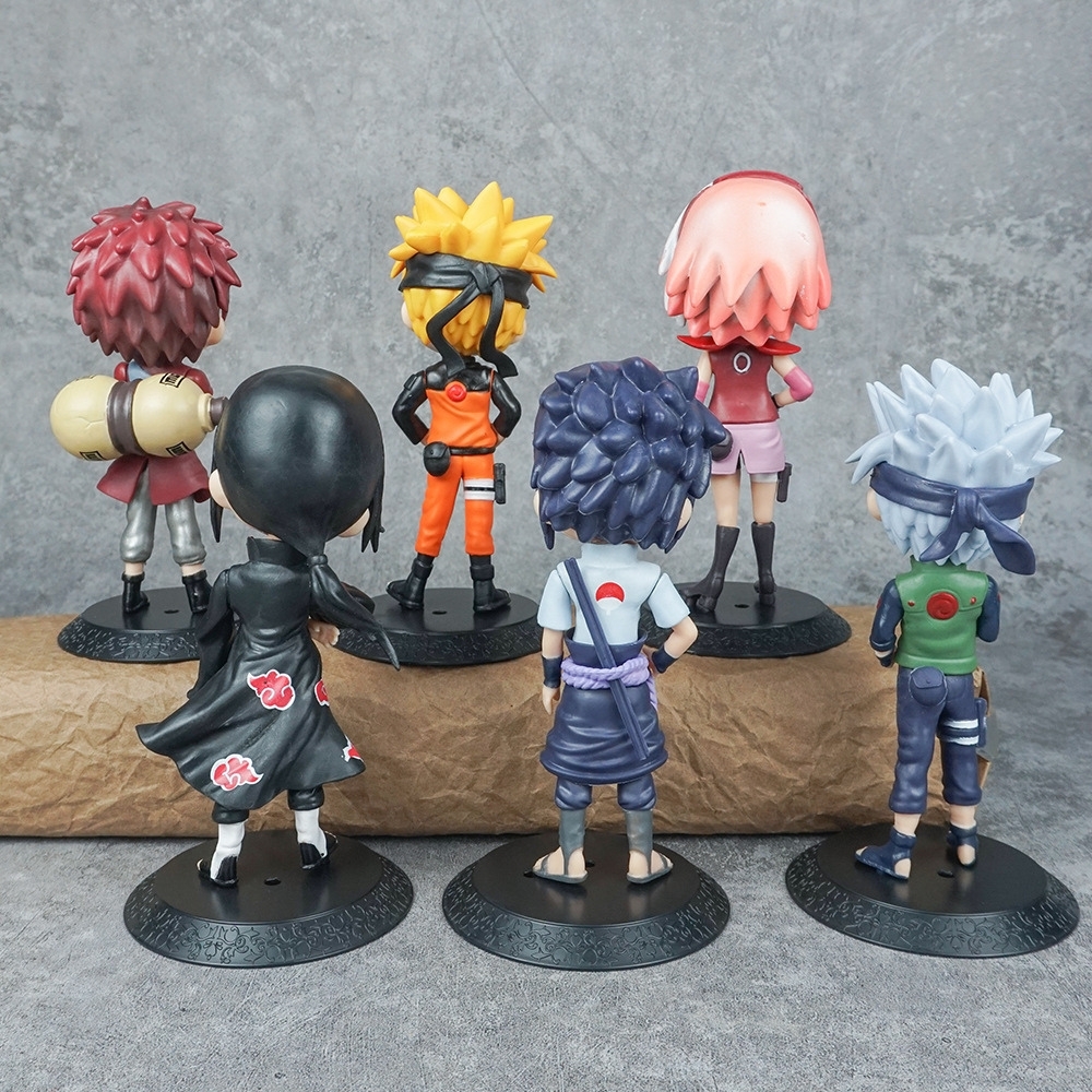 Mô hình Naruto Bộ 6 nhân vật Cao 15.5cm - nặng 150Gram- Figure Naruto - No Box N3-K40-T3-S2