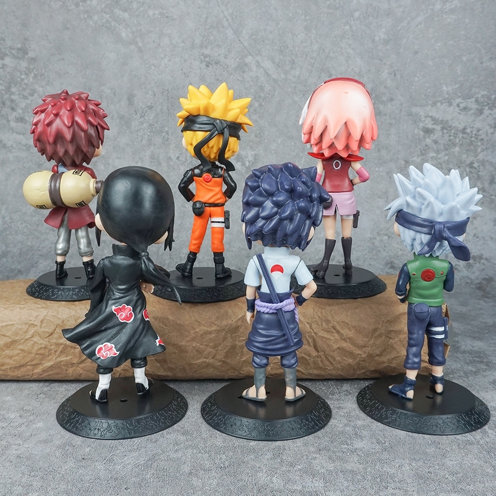 Mô hình Naruto Bộ 6 nhân vật Cao 15.5cm - nặng 150Gram- Figure Naruto - No Box