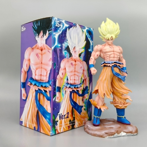 Mô hinh Goku Tóc Vàng. Cao 21cm , nặng 220gram - Box Màu - K29-T1-S3
