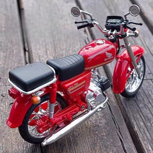 Mô Hình Xe honda CD50 đỏ tỉ lệ 1:10 Hợp kim - bánh sau chạy cót - Dài 20cm - rộng 9cm - cao 12cm - nặng : 200gram - FULL BOX : box màu SKU : oto478b - K63-T5-S9