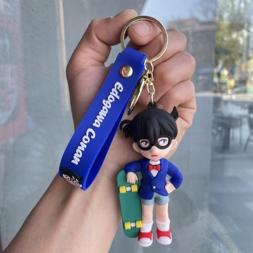 Móc Khóa Conan tựa ván trượt . Dây móc dài : 10cm - Mô Hình Cao : 7cm - Nặng 50gram - K75-T3-S7