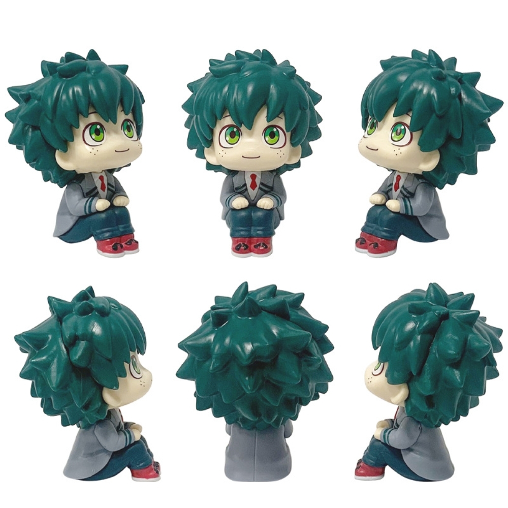 Mô Hình Học Viện Anh Hùng Deku Chibi - Cao 10cm - nặng 150gram - My Hero Academia - có hộp màu - K62-T3-S1