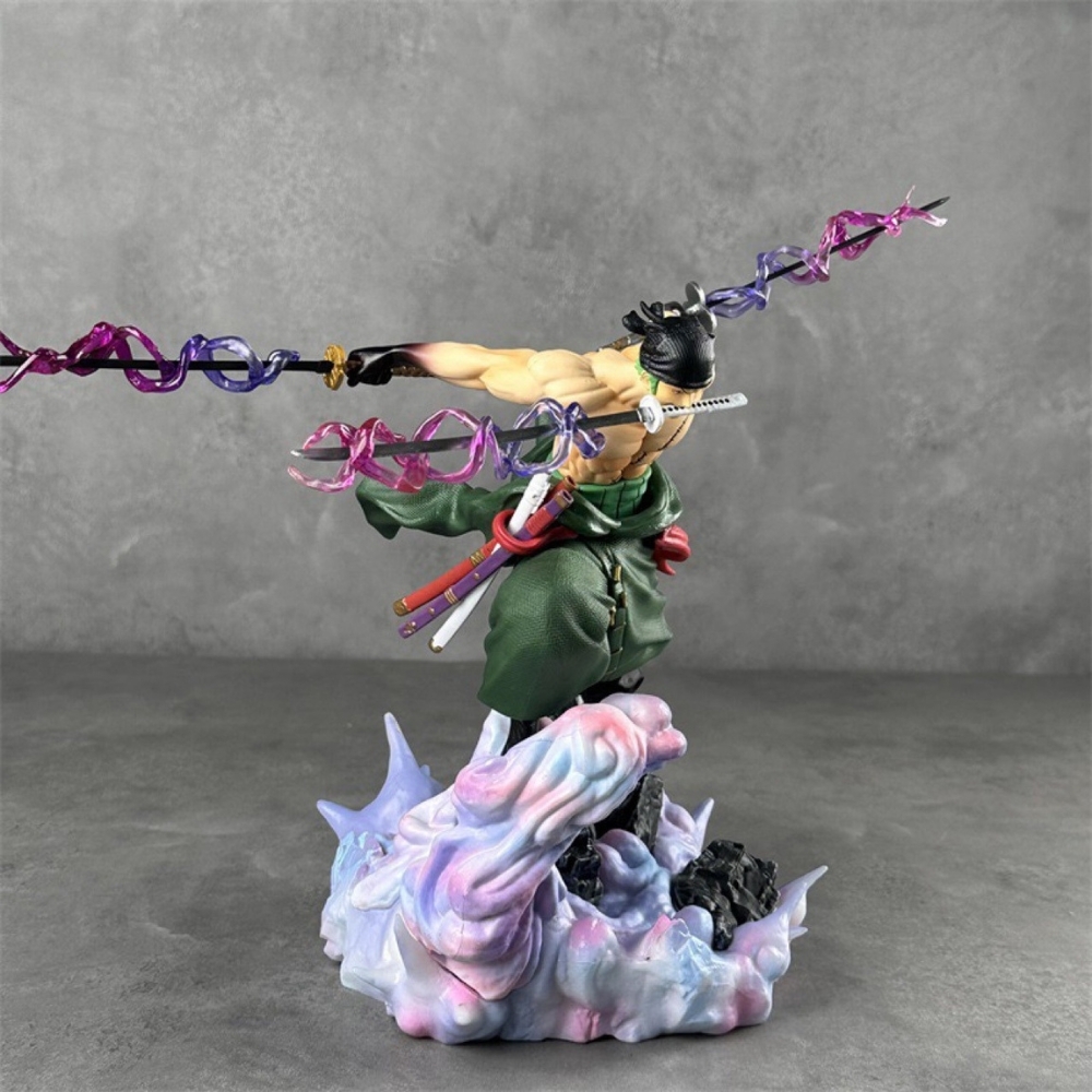 Mô Hình OnePiece zoro Chiến Đấu Siêu Ngầu Cao : 23.5cm nặng : 1000gram - One Piece - Hộp Màu K17-T4-S7