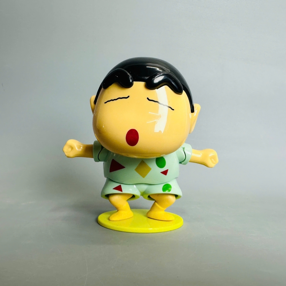 mô hình shin bút chì áo xanh nhạt lắc mông - cao : 10cm - figure shin - hộp màu -K75-T4-S10