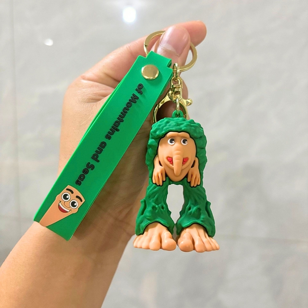 Móc Khóa brr brr patapim mặt nâu - Dây móc dài : 9cm - Mô Hình Cao : 7.6cm - Nặng : 50gram - No Box : bọc túi OPP - SKU: moc259l - (Vat: MK001) - K76-T5-S6
