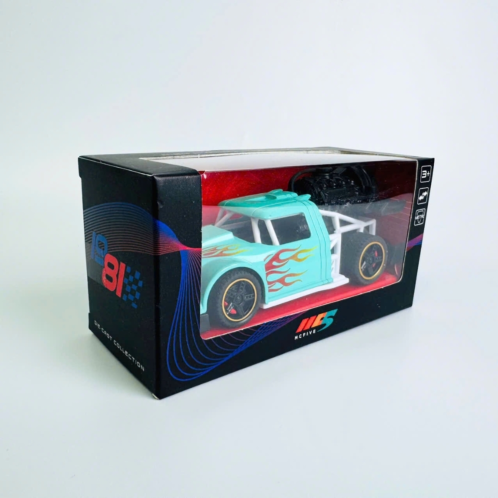 Mô Hình Xe phản lực màu xanh vạch lửa Hợp kim - bánh sau chạy cót - tạo khói - Dài 14cm - rộng 6cm - cao 5cm - nặng : 300gram - FULL BOX : box màu SKU : oto537a - K52-T3-S4