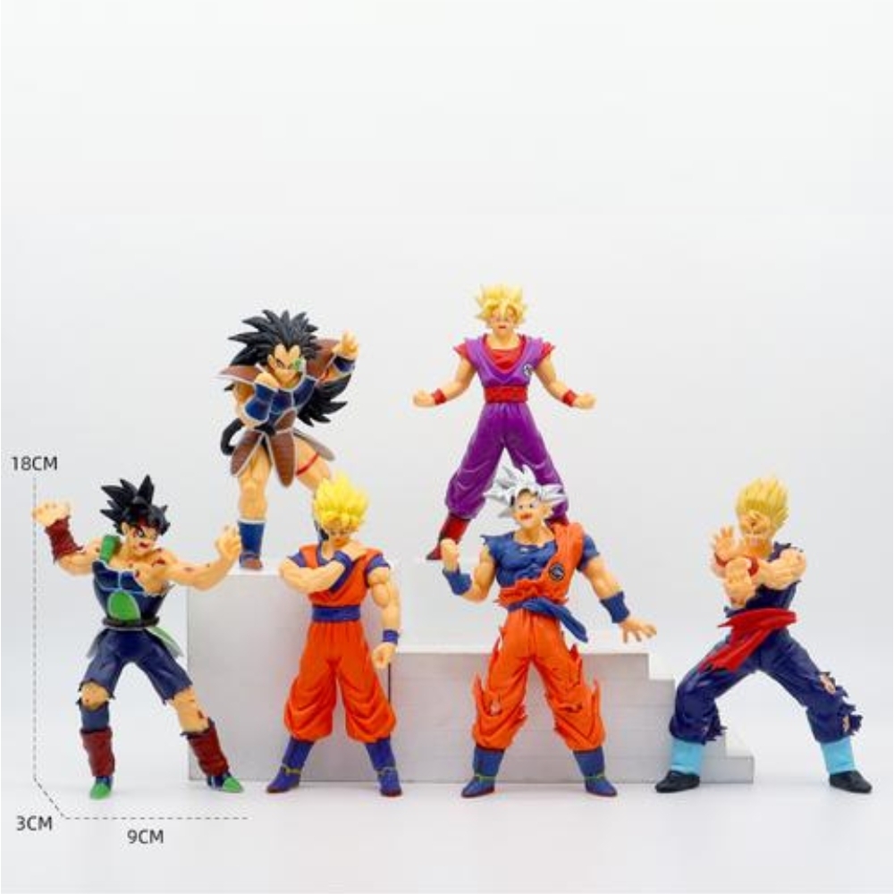 Mô hình DragonBall Bộ 6 nhân vật dragonball cao 18cm - Nặng : 200gram - Bản Bộ  - Dragon Ball - No Box - N3-ST4