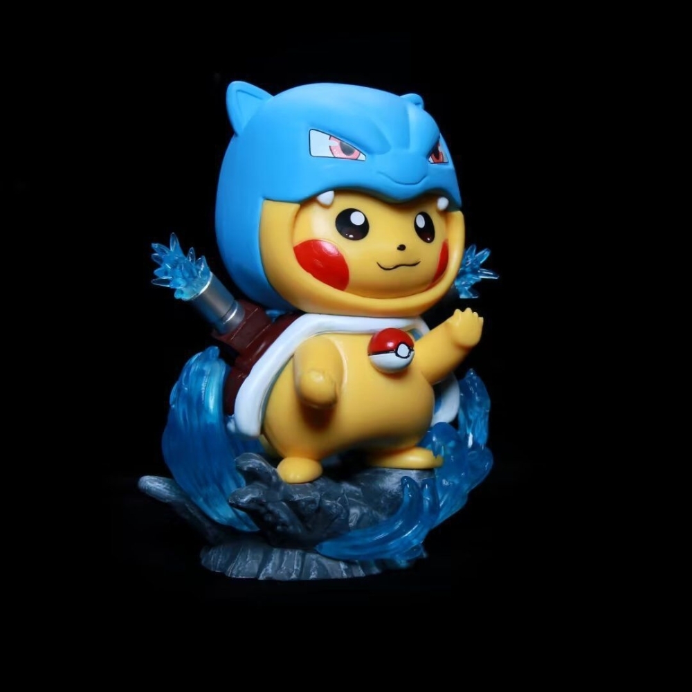 Hàng Cao Cấp -  Mô Hình Pokemon pikachu cosplay Squirtle bản cao cấp - Cao : 12cm - Nặng : 300gram - Figure pokemon - Full Box - N1-K52-T3-S2