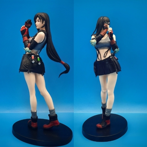 Mô hình Tifa Lockhart dáng đứng chiến đấu . Cao 20cm , nặng 160gram - box màu - K61-T3-S6