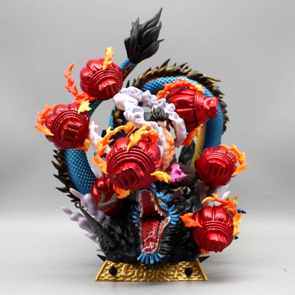 Hàng Thanh Lý Đã Qua Sử Dụng - Mô Hình One Piece Luffy đại chiến Kaido - Cao 20cm - nặng 2kg2 - Figure OnePiece - box màu -