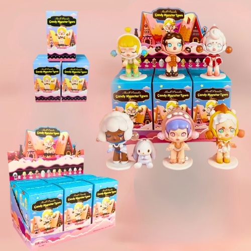 Mô hinh Blind box bộ 6 nhân vật Skull panda Bản B siêu dễ thương . Cao 9-10cm , nặng 470gram - Box Màu - K29-T1-S10