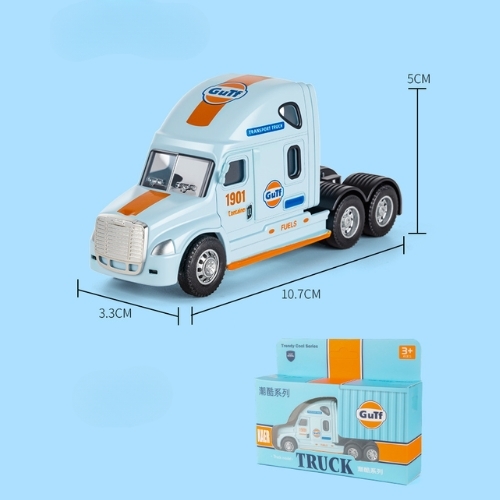 Mô Hình Xe Đầu Kéo Màu Xanh , tỉ lệ 1:64 Hợp kim- Dài 10.7cm - rộng 3.5cm - cao 5.2cm - FULL BOX : box màu SKU : oto-92176-2 - ( VAT DC002 ) - K82-T2-S4